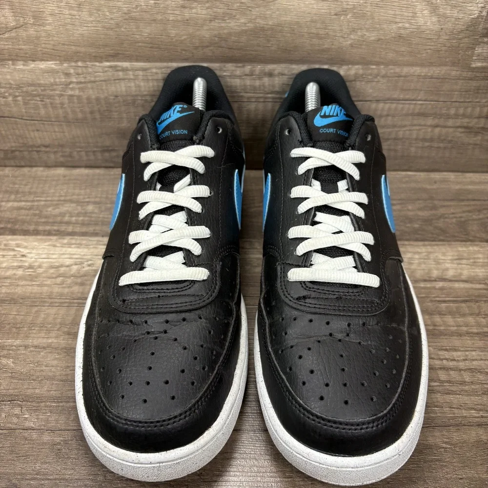 Nike Court Vision Black Blue Mens US Size 10 EUR 44 DH2987-005 Sneakers
